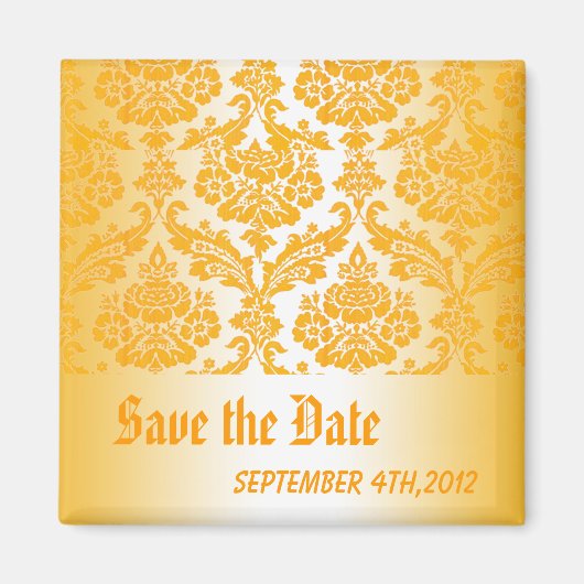 de datum van gele vouw opslaan magneet (Voorkant)