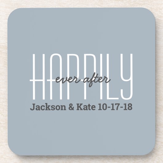 De datum van het Jubileum van de weddenschap geluk Bier Onderzetter (Voorkant)