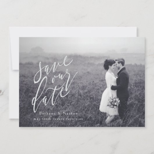 DE DATUM VAN HET SCHERPT-BESPAAR SAVE THE DATE (Voorkant)