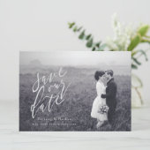 DE DATUM VAN HET SCHERPT-BESPAAR SAVE THE DATE (Staand voorkant)