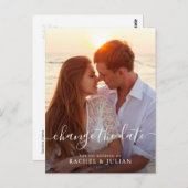 De datum van het waarlijk manuscript verandert de briefkaart (Voorkant / Achterkant)