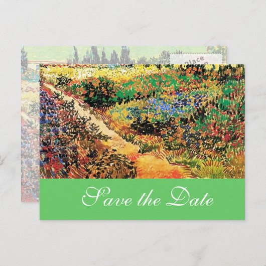 De datum voor bruiloften opslaan.... aankondigingskaart (Voorkant / Achterkant)