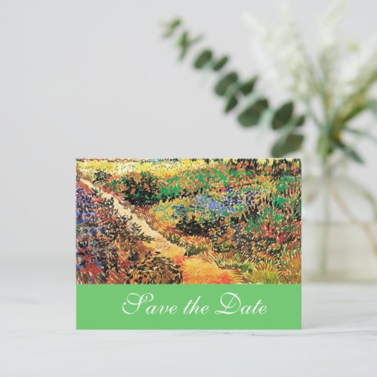 De datum voor bruiloften opslaan.... aankondigingskaart (Staand voorkant)