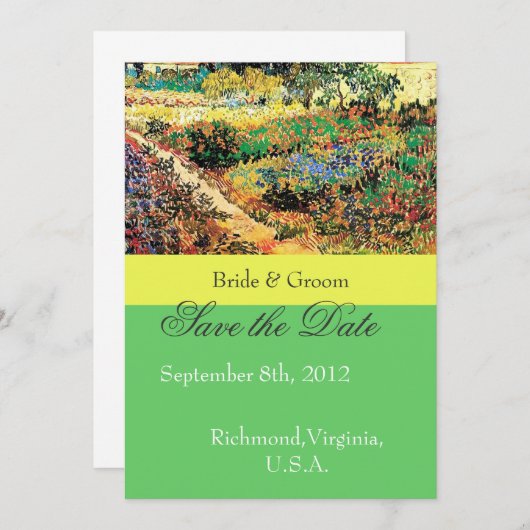 De datum voor bruiloften opslaan.... save the date (Voorkant / Achterkant)