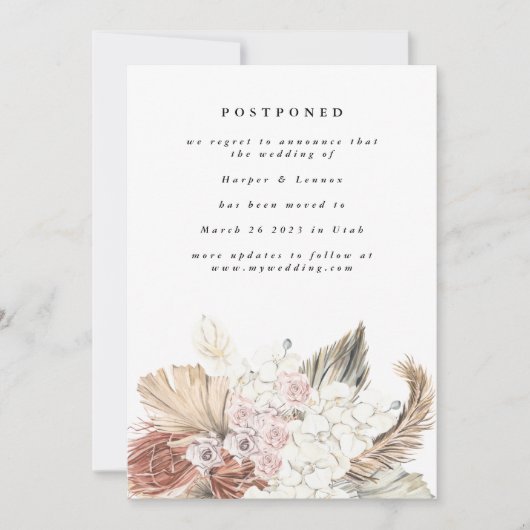 De datum waarop Bohemian Pampas de datum verander Save The Date (Voorkant)