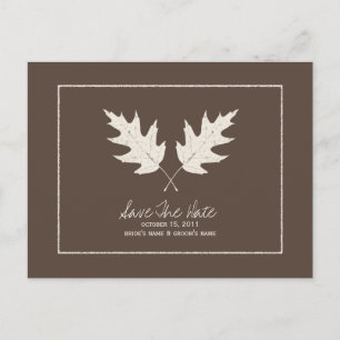 De datum waarop de eik weglekt, wordt gered door h aankondigingskaart