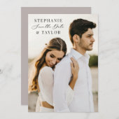 De datum waarop de foto-kaart Boho Wedding-mededel Save The Date (Voorkant / Achterkant)