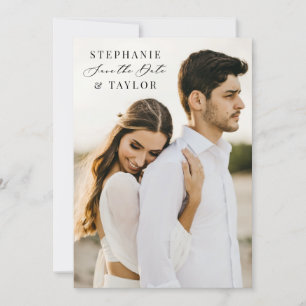 De datum waarop de foto-kaart Boho Wedding-mededel Save The Date