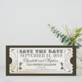 de datum waarop de toegangskaarten worden opgeslag save the date (Staand voorkant)