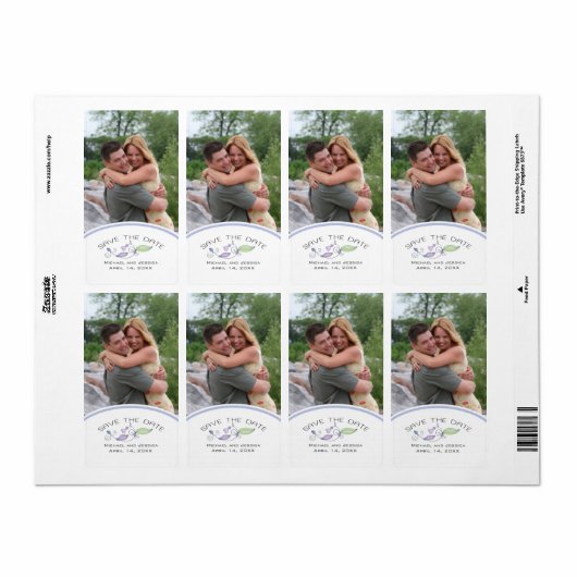 De datum waarop het label Aangepaste fotowijn is o (Full Sheet)