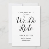 De datum waarop we de datum opnieuw opslaan wijzig save the date (Voorkant)