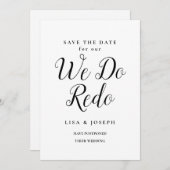 De datum waarop we de datum opnieuw opslaan wijzig save the date (Voorkant / Achterkant)