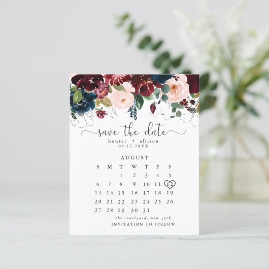 De datumagenda opslaan (Staand voorkant)