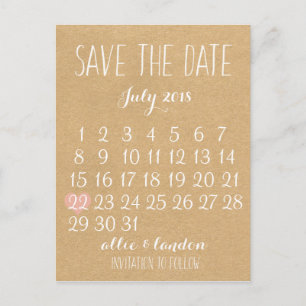 De datumagenda opslaan aankondigingskaart