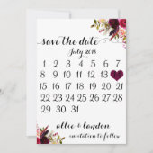De datumagenda opslaan | Boho Floral Save The Date (Voorkant)
