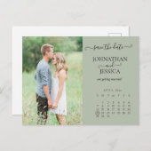 De datumagenda opslaan briefkaart (Voorkant / Achterkant)