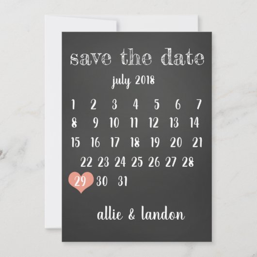 De datumagenda opslaan save the date (Voorkant)