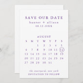 De datumagenda opslaan save the date (Voorkant / Achterkant)