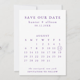 De datumagenda opslaan save the date