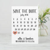 De datumagenda opslaan save the date (Staand voorkant)