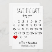 De datumagenda opslaan save the date (Voorkant / Achterkant)