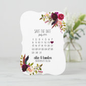 De datumagenda opslaan save the date (Staand voorkant)