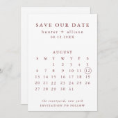 De datumagenda opslaan save the date (Voorkant / Achterkant)