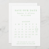 De datumagenda opslaan save the date (Voorkant / Achterkant)