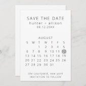 De datumagenda opslaan save the date (Voorkant / Achterkant)