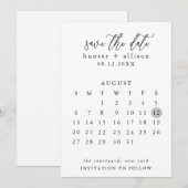 De datumagenda opslaan save the date (Voorkant / Achterkant)