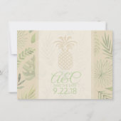 De datumananas opslaan save the date (Voorkant)