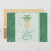 De datumananas opslaan save the date (Voorkant / Achterkant)