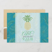 De datumananas opslaan save the date (Voorkant / Achterkant)