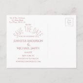 De datumfoto opslaan aankondigingskaart (Achterkant)