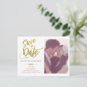 De datumfoto opslaan aankondigingskaart (Staand voorkant)