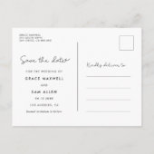 De datumfoto opslaan aankondigingskaart (Achterkant)