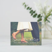 De datumfoto opslaan aankondigingskaart (Staand voorkant)