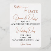 De datumfoto opslaan folie uitnodiging (Voorkant)