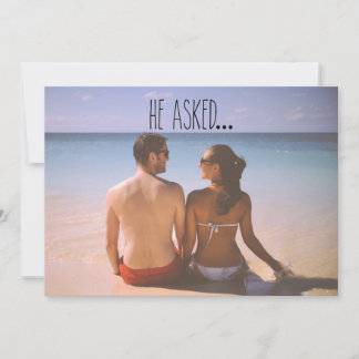 De datumfoto opslaan | Hij vroeg... Save The Date