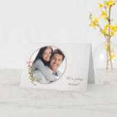 De datumfoto opslaan kaart (Gele Bloem)