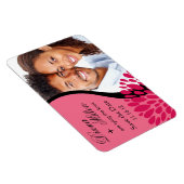 De datumfoto opslaan | Roze fuschia Magneet (Rechterzijde)