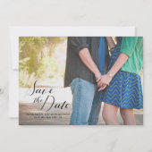 De datumfoto opslaan save the date (Voorkant)