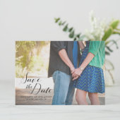 De datumfoto opslaan save the date (Staand voorkant)