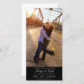 De datumfotokaart opslaan save the date (Voorkant / Achterkant)