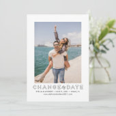 De datumfotokaart wijzigen kaart (Staand voorkant)