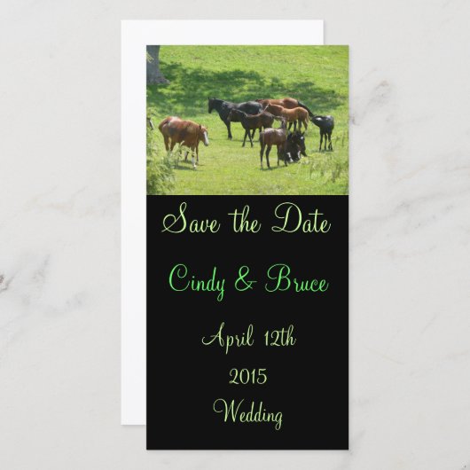 De datumfotokaarten opslaan save the date (Voorkant / Achterkant)