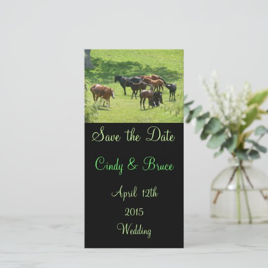 De datumfotokaarten opslaan save the date (Staand voorkant)