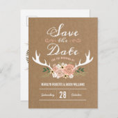 De datumgreep opslaan aankondigingskaart (Voorkant / Achterkant)