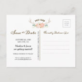 De datumgreep opslaan aankondigingskaart (Achterkant)