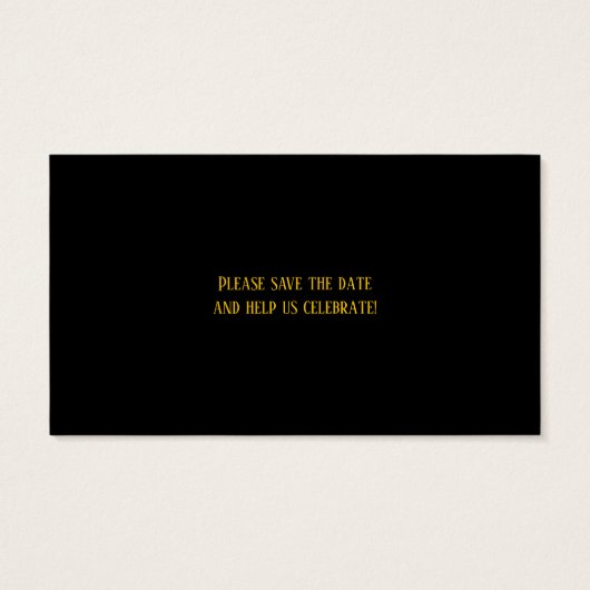 De datuminvoegkaart opslaan visitekaartje (Achterkant)